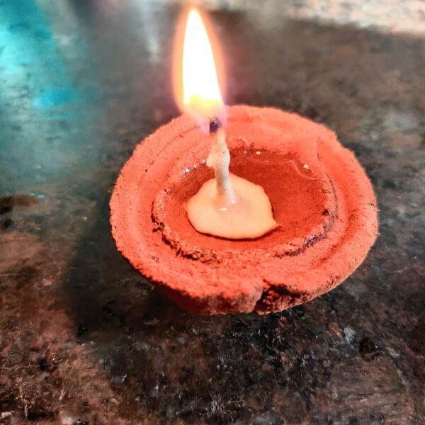 Gobar Diyas(set of 5 uneven) - Image 3